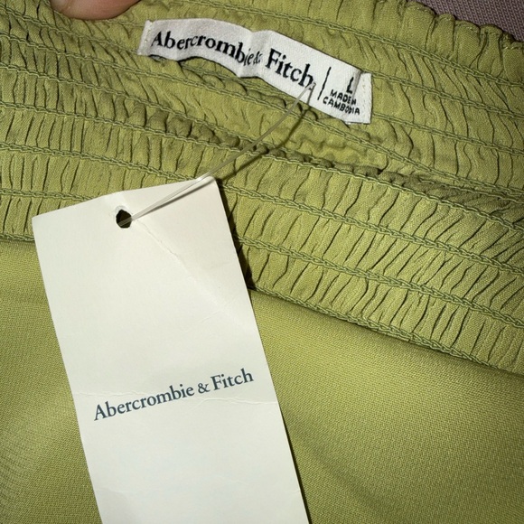 Abercrombie & Fitch Olive Green Satin Camisole - Picture 3 of 6